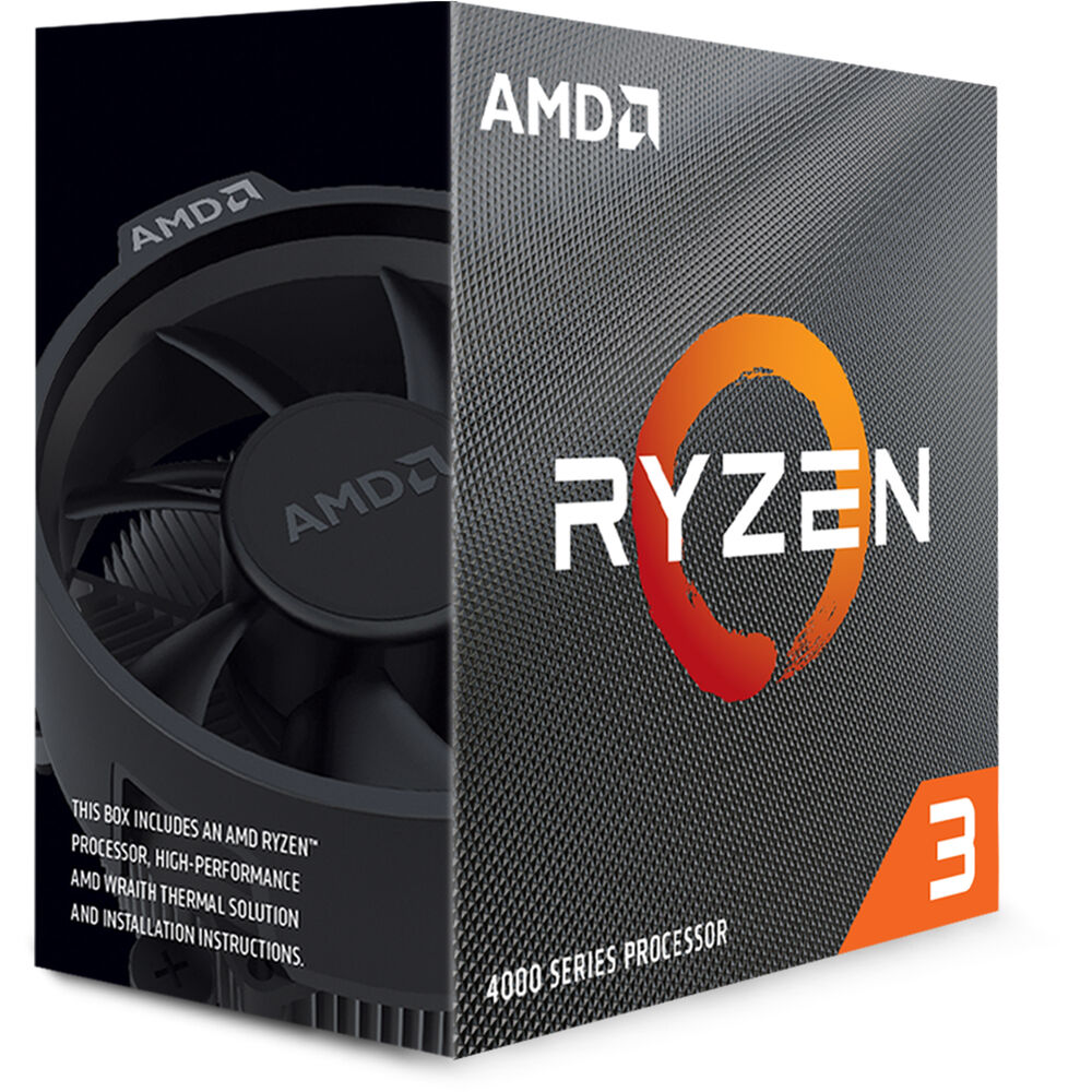 AMD Ryzen 3 4100 BOX4 CPU cores,8 threads3.8GHz,4MB L3,65W - Image 2