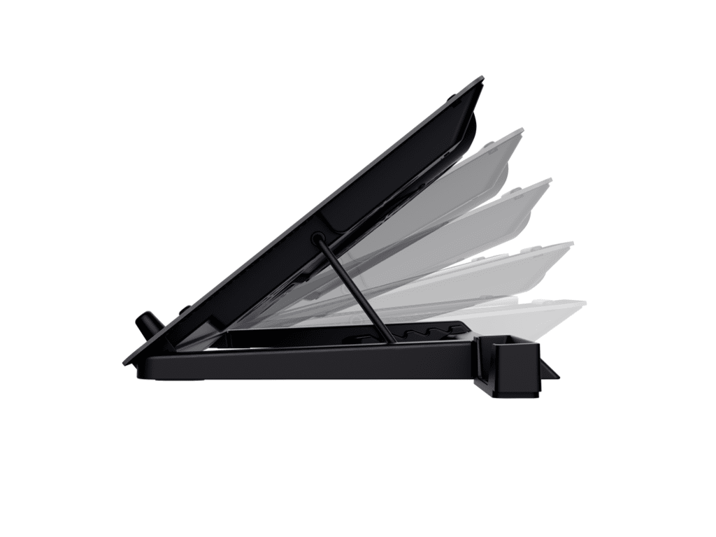 Trust Quno Cooling Stand LED GXT 1125 Laptop cooling stand sa 5 ventilatora + stalak za telefon - Image 3