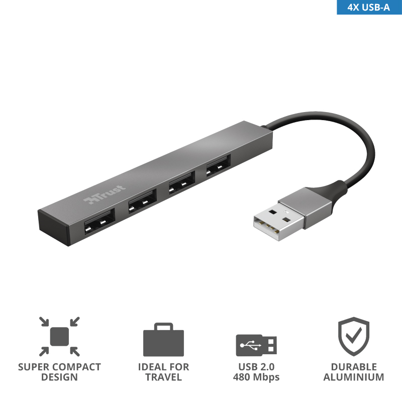 Trust mini hub 4-port USB 2.0 Halyx - Image 2