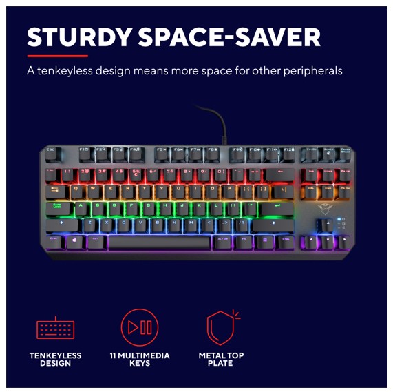 Trust GXT834 meh. tastatura TKL Callaz - Image 5