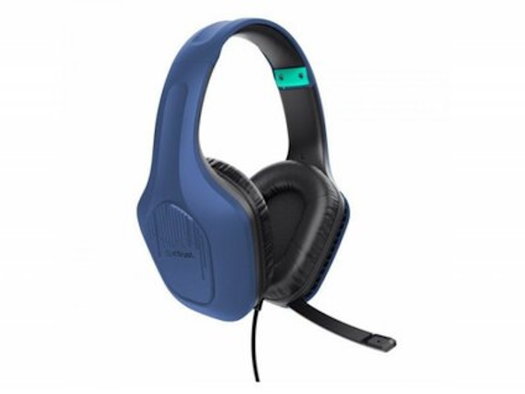 Trust GXT 415B Zirox gamingslušalice, žičane, 200 cm kabl, 3.5 mm, over-ear, mikrofon, plave - Image 2