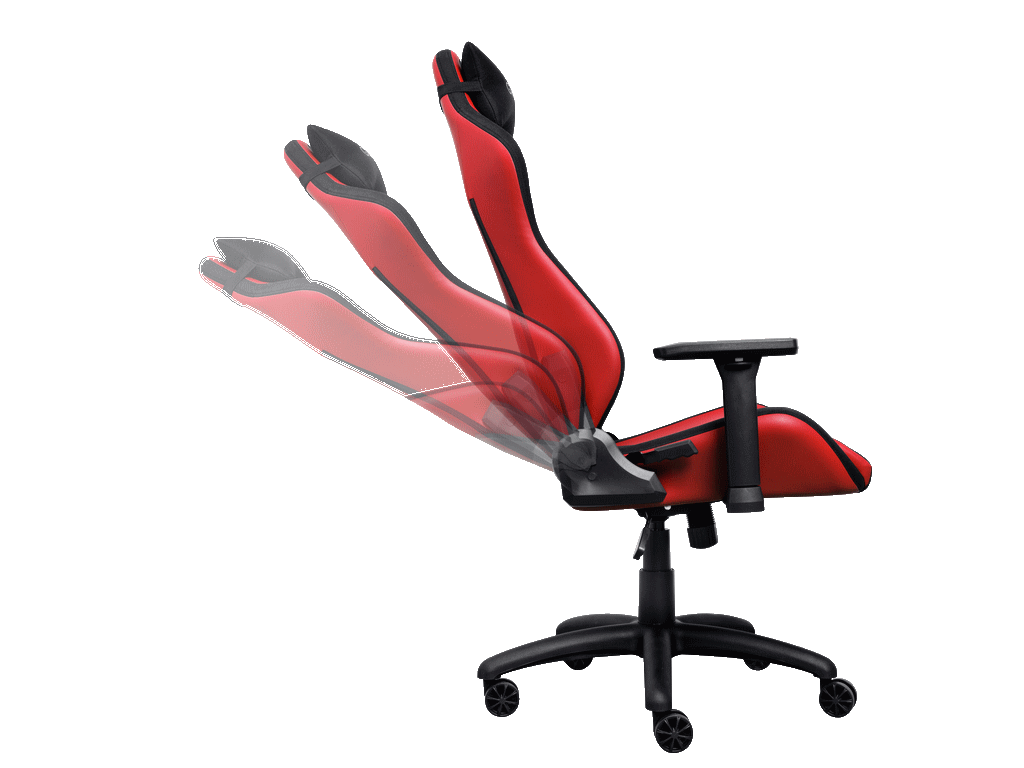 Trust GXT 714R gaming stolica RUYA, crvena, udobna, podesiv ergonomska, eko materijal - Image 3