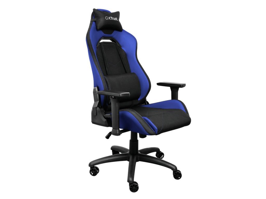 Trust GXT 714B gaming stolica RUYA, plava, udobna, podesiva ergonomska, eko materijal - Image 2