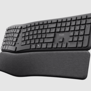 Trust Keyra ergo multiwireless tastatura, US layout,USB-C, USB-A, bluetooth