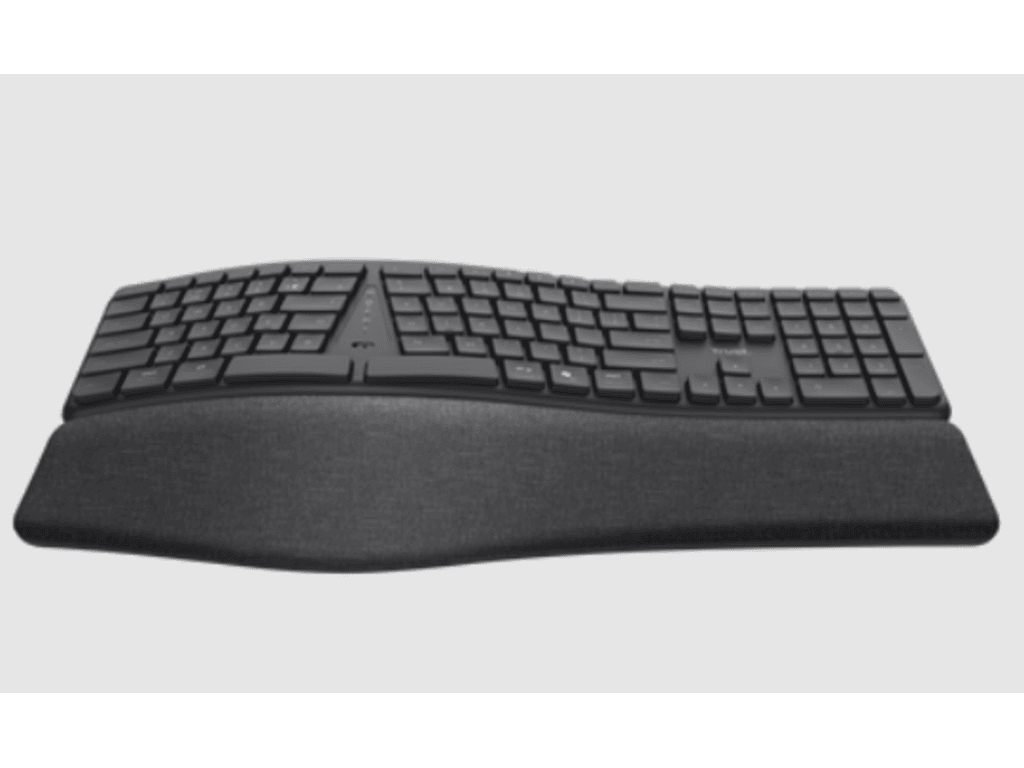Trust Keyra ergo multiwireless tastatura, US layout,USB-C, USB-A, bluetooth - Image 3