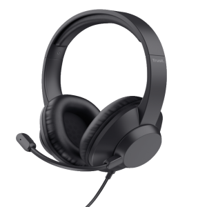 Trust Ayda MAX USB slušalice,over-head, žičane, USB-C,USB-A, stereo, crne
