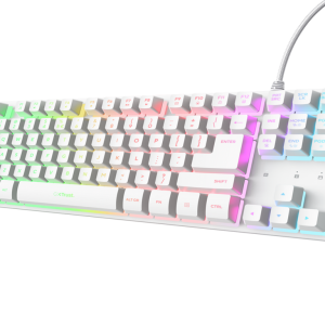 Trust GXT833 THADO tastatura, žičana, bijela, TKL, gaming