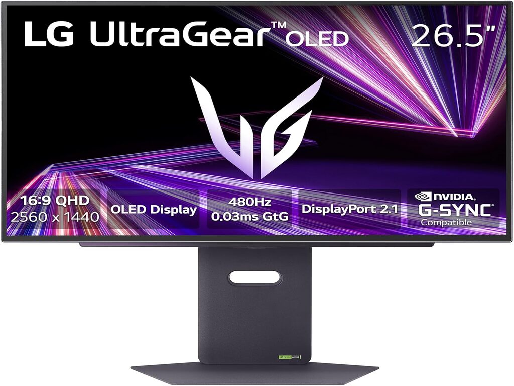 LG 27" QHD OLED UltraGear MonRGB, Dual-Mode,2560x1440,480Hz1300cd, 0.03ms, DP, 2xHDMI, 2xUSB - Image 2
