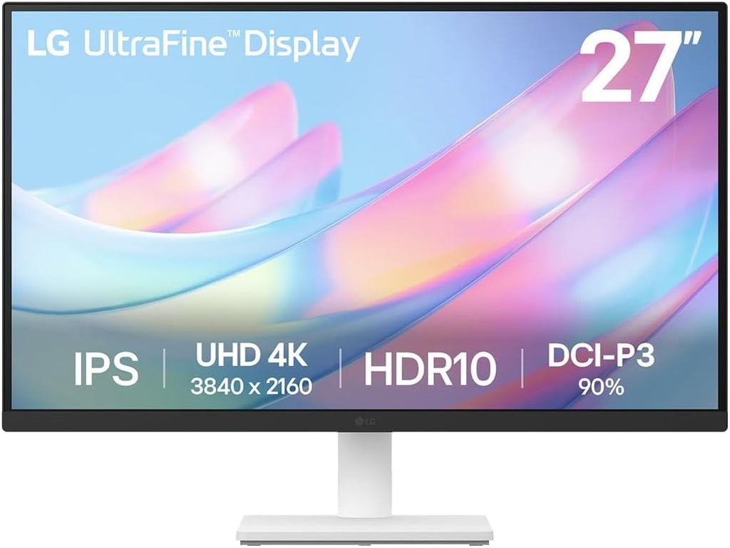 LG 27" 4K UltraFine 27US550-WIPS, 3840x2160, 5ms,300cd,60HzDP, 2xHDMI, HAS, Tilt, Swivel, Pivot - Image 2