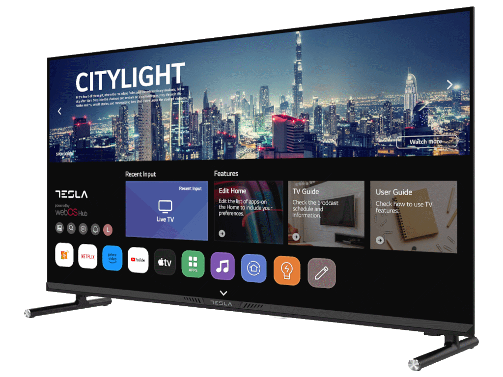 TESLA TV 32E645BHW HD WebOS Miracast-AirPlay Box Zvucnici 2x10W - Image 3