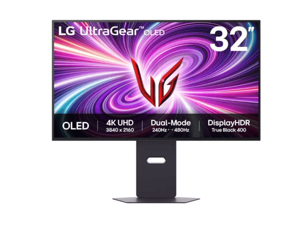 LG 32" 4K OLED UltraGear MonitRGB, Dual-Mode, UHD, 3840x2160480Hz, 1300cd, 0.03ms, 1500000:1, DP - Image 2