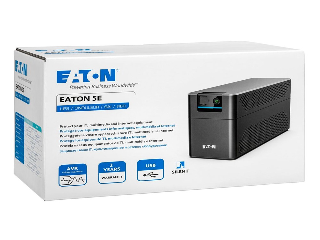 Eaton 5E UPS 700VA/360W Tower| USB DIN AVR| Outputs 2 x DIN/IT - Image 3