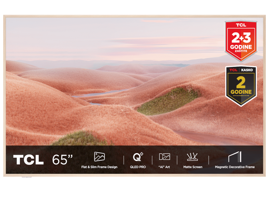 TCL 65"A300W NXTVISION 4K QLEDGoogle OS; 144Hz VRR ART TV;Dolby Atmos; Ambient mode; HDMI 2.1 - Image 4