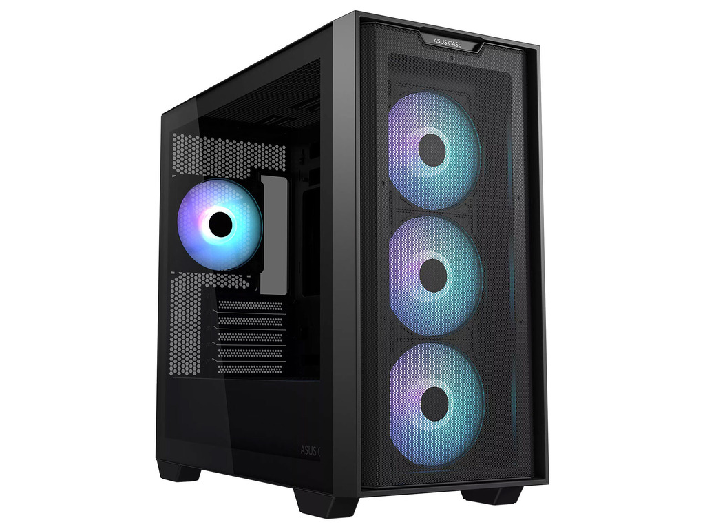 ASUS A21 PLUS TG ARGB BLACK4x 120mm ARGB fans, microATXMini-ITX, - Image 2