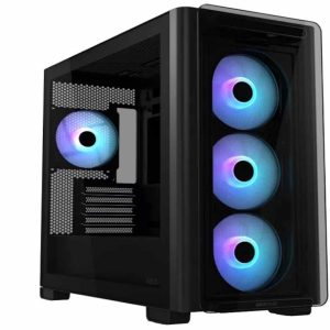 ASUS CASE A23 PLUS TG ARGBBlack, Micro-ATX,4x ARGB fans