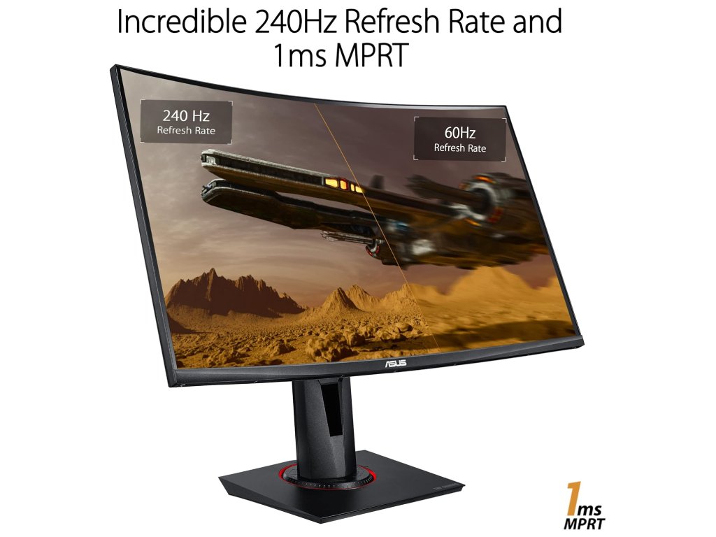 Asus TUF Gaming VG27VQMzakrivljeni gaming monitor,27", FHD,240 Hz, VA,HDMI, DP - Image 5