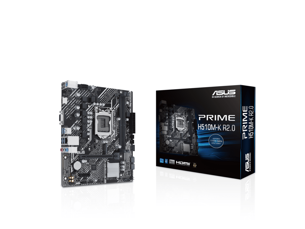 ASUS MB PRIME H510M-K R2.0Intel H470;LGA 1200;2xDDR4VGA,HDMI;Micro Atx, 1xM.2 - Image 2