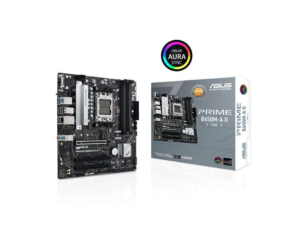 ASUS MB PRIME B650M-A II-CSMAMD B650;AM5;4xDDR51x VGA,1x HDMI,1x DP,RAID,microATX - Image 2