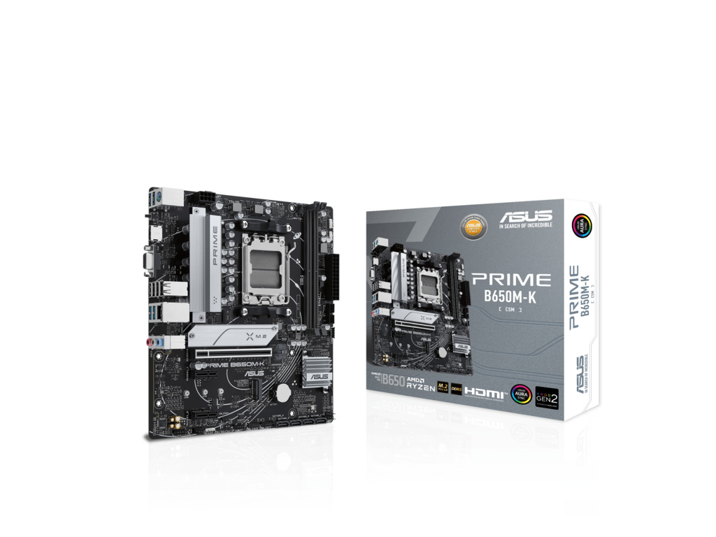 ASUS MB PRIME B650M-KAM5, 2x DDR5, 2x M.2, 8x USB,1x VGA, 1x HDMI, mATX - Image 2