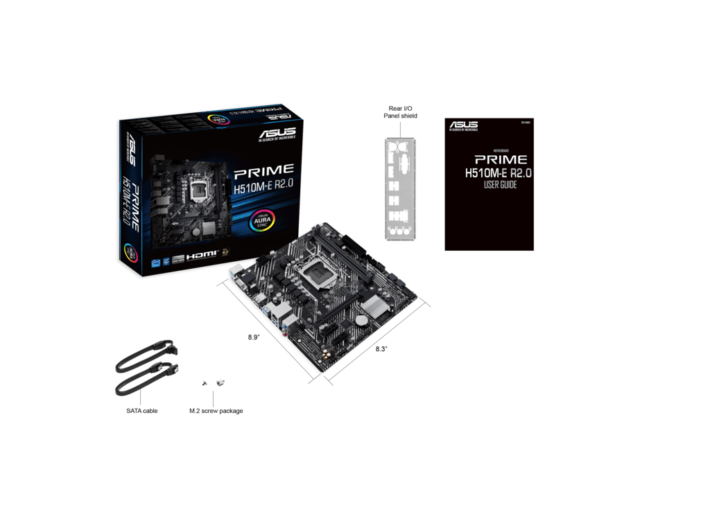 ASUS MB PRIME H510M-E R2.0Intel H470;LGA1200;2xDDR4m.2;4xSATA,VGA,HDMI,DP, 6x USB - Image 3