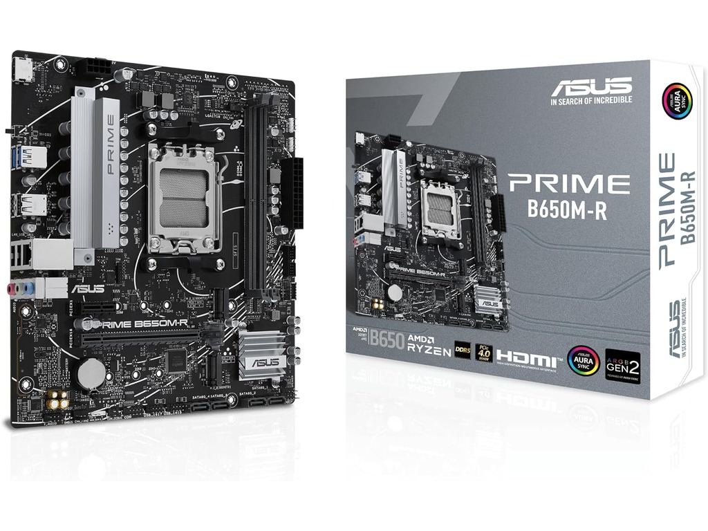 ASUS MB PRIME B650M-RB650, AM5; 2xDDR52x M.2;4xSATA,HDMI,6x USB, RAID,mATX - Image 2