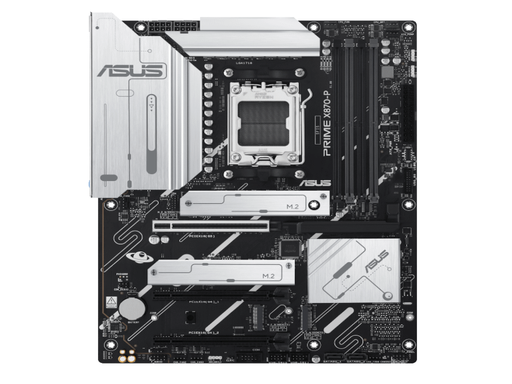 ASUS MB PRIME X870-PX870, AM5; 4xDDR54x M.2; 2x SATA,HDMI,10x USB, RAID,ATX - Image 5