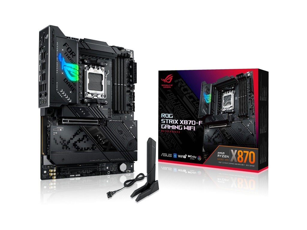 ASUS ROG STRIX X870-F GAMINGWIFI, X870, AM5; 4xDDR54x M.2; 2x SATA,HDMI,12x USB, RAID,ATX - Image 2