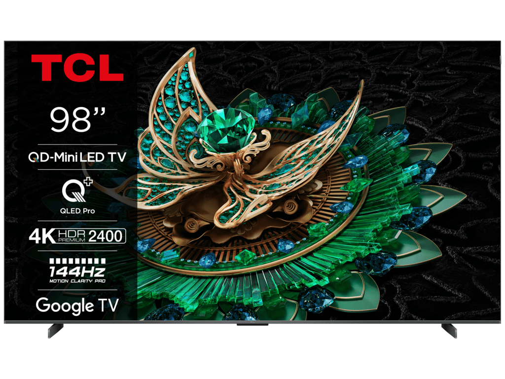 TCL 98"C765 QD-Mini LED 4K TVHDR 2400 nits; QLED PRO;ONKYO 2.1ch; 144Hz VRR; Google TV - Image 2
