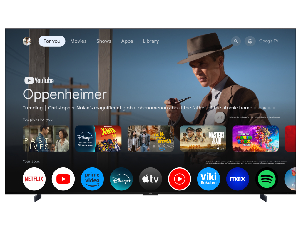 TCL 98"C7K 4K QD-Mini LED TV144Hz Google TV; Game Master;Audio BANG & OLUFSEN; HDR Premium; - Image 4