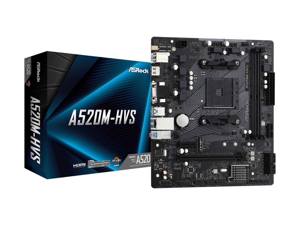 ASROCK MB A520M-HVSAMD A520;AM4;2xDDR4;M.2RAID;VGA,HDMI;micro ATX - Image 3