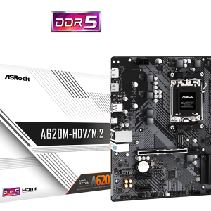ASROCK MB A620M-HDV/M.2AM5, 2xDDR5, DP, HDMI, 2xM.22xSATA, RAID, microATX