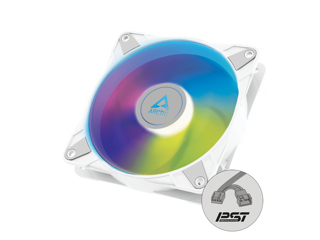 Arctic Fan P14 PWM PST A-RGBwhite, pressure-optimisedsemi-passive - Image 2
