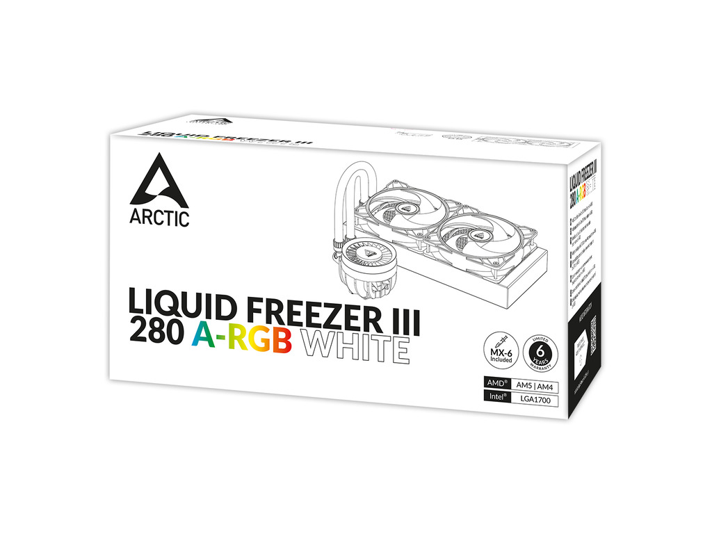 Liquid Freezer III 280 A-RGB WWhite, Multi Compatible AIOCPU Water Cooler, 1851, 1700, AM4, AM5 - Image 5