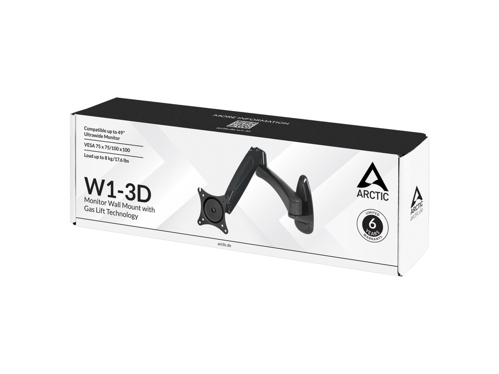 Arctic W1-3D gas springmonitor wall mount - Image 3
