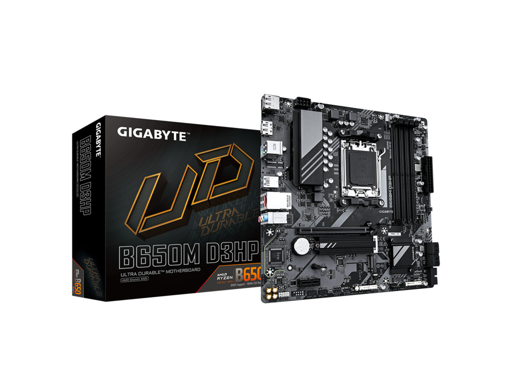 Gigabyte MB B650M D3HPAM5; 4xDDR5; 2xM.2;4xSATA, 6x USB,HDMI,2x DP, microATX - Image 2