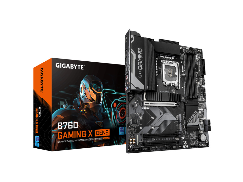 Gigabyte MB B760 Gaming X GEN5LGA1700; 4xDDR5; 3xM.2; 4xSATA 8xUSB; DP; HDMI; ATX; - Image 2