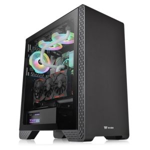Thermaltake S300 TG Mid tower case, tempered glass, 1x standard fan 120mm