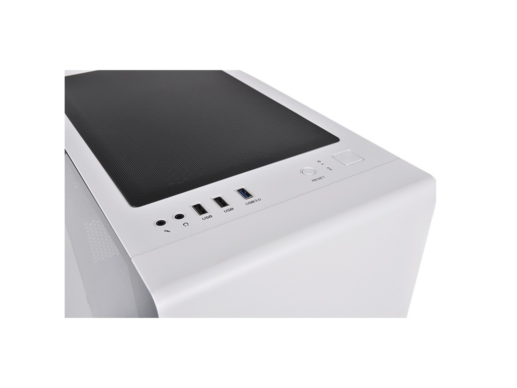 Thermaltake S100 White Micro Micro case, tempered glass, 1x 120mm fan - Image 2