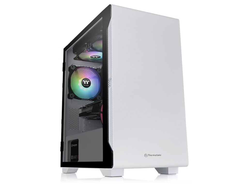 Thermaltake S100 White Micro Micro case, tempered glass, 1x 120mm fan - Image 4