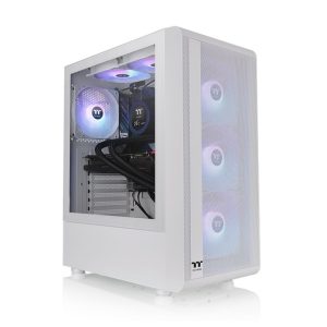 Thermaltake S200 TG ARGB Snow Mid tower, 3x ARGB 120mm Lite front fans