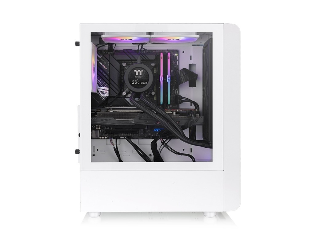 Thermaltake S200 TG ARGB Snow Mid tower, 3x ARGB 120mm Lite front fans - Image 4