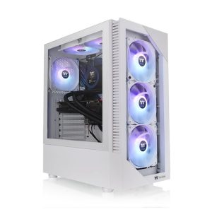 Thermaltake View 200 ARGB Snow Mid tower, tempered glass, 3x 120mm ARGB Lite fan