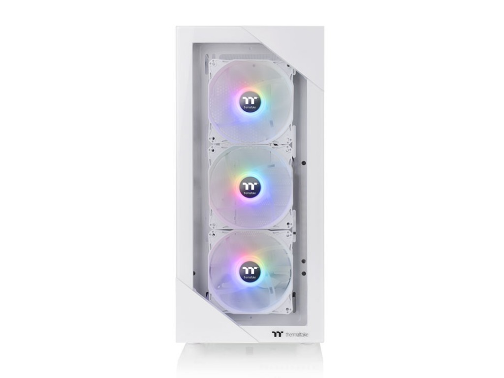 Thermaltake View 200 ARGB Snow Mid tower, tempered glass, 3x 120mm ARGB Lite fan - Image 3