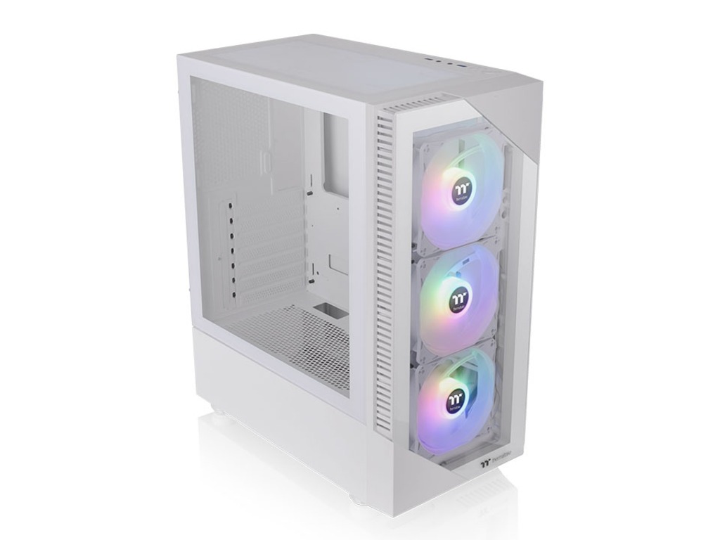 Thermaltake View 200 ARGB Snow Mid tower, tempered glass, 3x 120mm ARGB Lite fan - Image 5