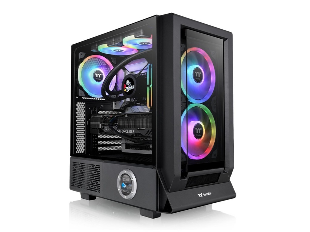 Thermaltake Ceres 350 MX Mid Mid Tower Case, ATX, Black, 2x 140mm ARGB fans, 1x 140mm fan - Image 2