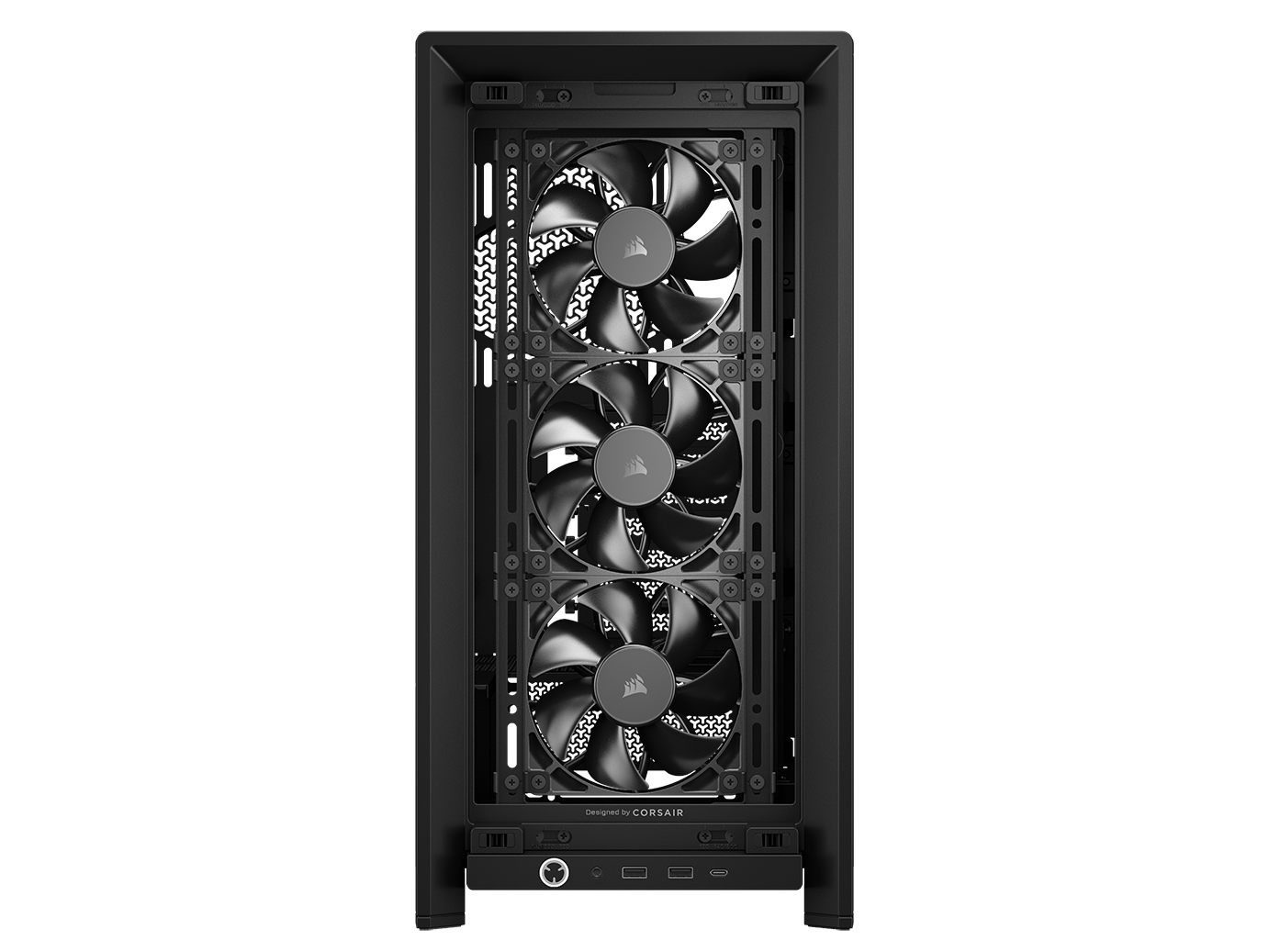 CORSAIR FRAME 4000D RS Case3xRS120 fans, 360mm radiator170mm cooler, 430mm GPU, ATX, Black - Image 4