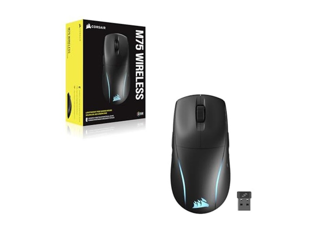 Corsair M75 Wireless RGB MouseLightweight Gaming, Black26000 DPI - Image 3
