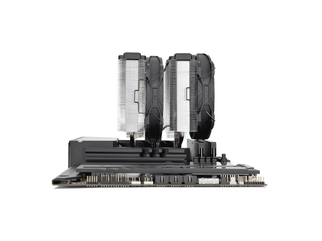 Thermaltake Toughair 710 CPU cooler, dual-tower fan, 2x 140mm fan, AMD i Intel - Image 4