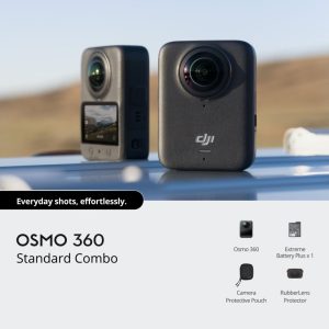 DJI Osmo 360 Standard Combokamera, 1/1.3" CMOS, 360 stab4k do 120fps, 1770mAh kap. baterije