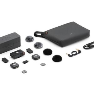 DJI Mic 3 (2TX+1RX+CC)mikrofon, prenos zvuka do 250m5.5h snimanja,48kHz 24 zvuk,OLED zaslon